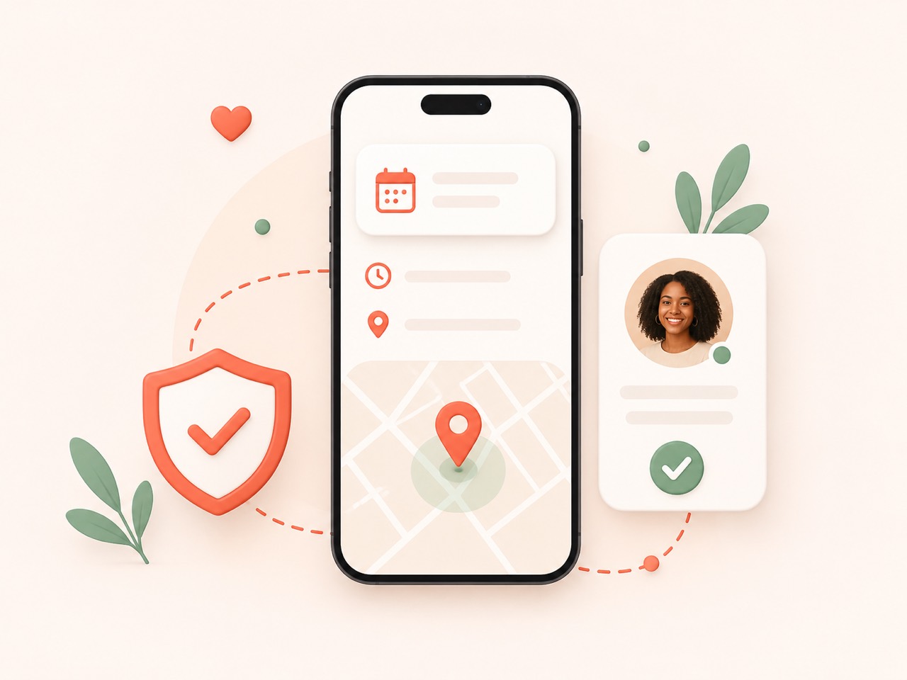 Safety and location illustration